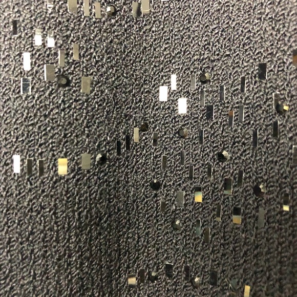 St. John paillettes Santana knit black top size M - Picture 5 of 8